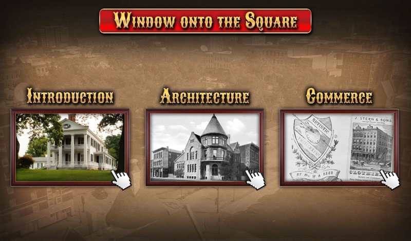 The Historical Society of Quincy and Adams County Illinois - touch screen menu