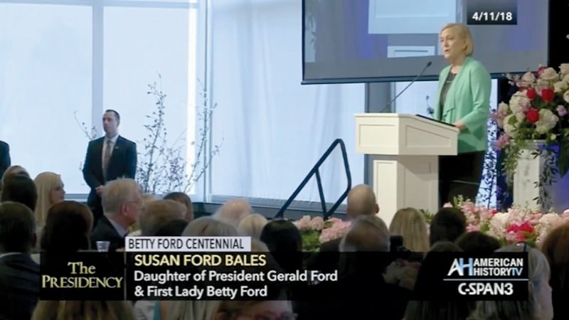 C-SPAN - Betty Ford Centennial – Susan Ford Bales speaking, Grand Rapids Michigan