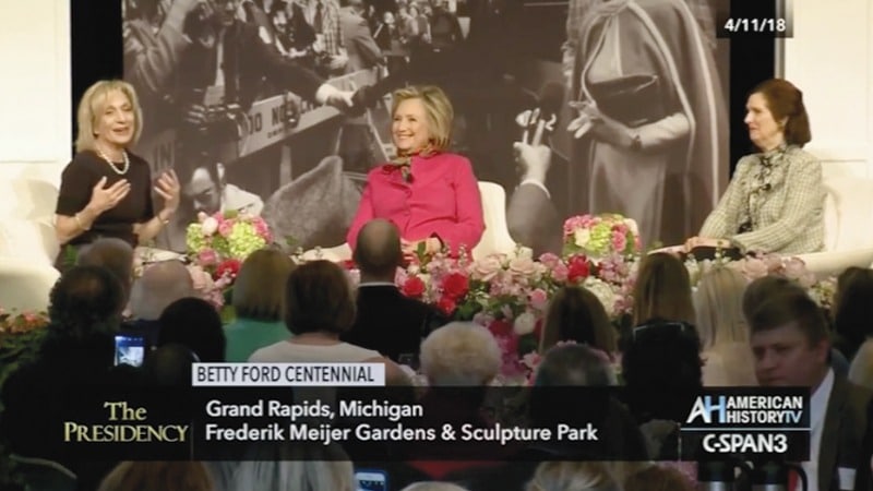 C-SPAN - Betty Ford Centennial – Andrea Mitchell speaking, Grand Rapids Michigan