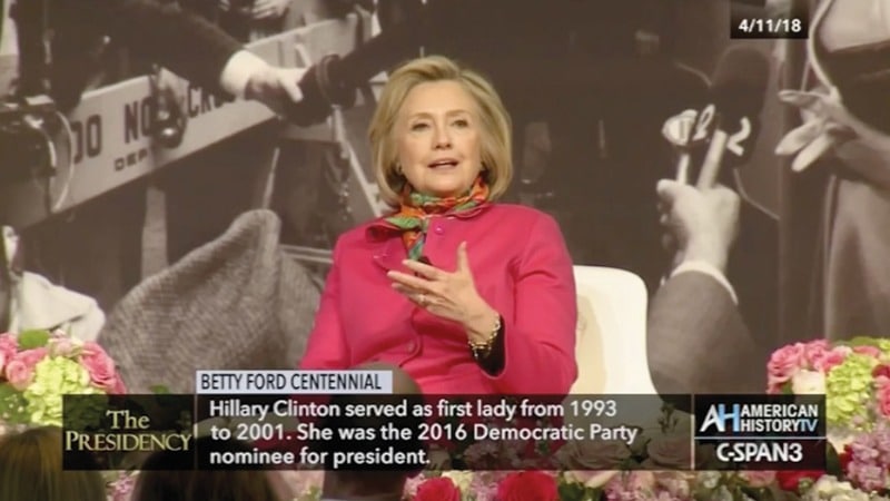 C-SPAN - Betty Ford Centennial – Hillary Clinton speaking, Grand Rapids Michigan